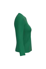 Camiseta manga larga y cuello redondo mujer