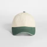 Gorra vintage compacta con visera en contraste