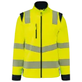 Chaqueta softshell de seguridad reciclada con mangas amovibles unisex