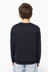 Sudadera reciclada cuello redondo infantil