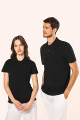 Polo Supima® manga corta mujer