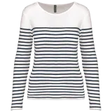 Camiseta marinera de manga larga de mujer