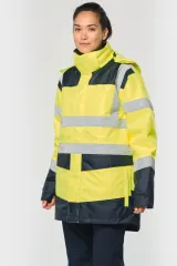 Parka de seguridad reciclada 4 en 1 unisex