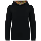 Sudadera con capucha de forro contrastado infantil