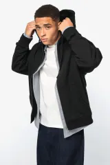 Sudadera sostenible con cremallera y capucha oversize unisex