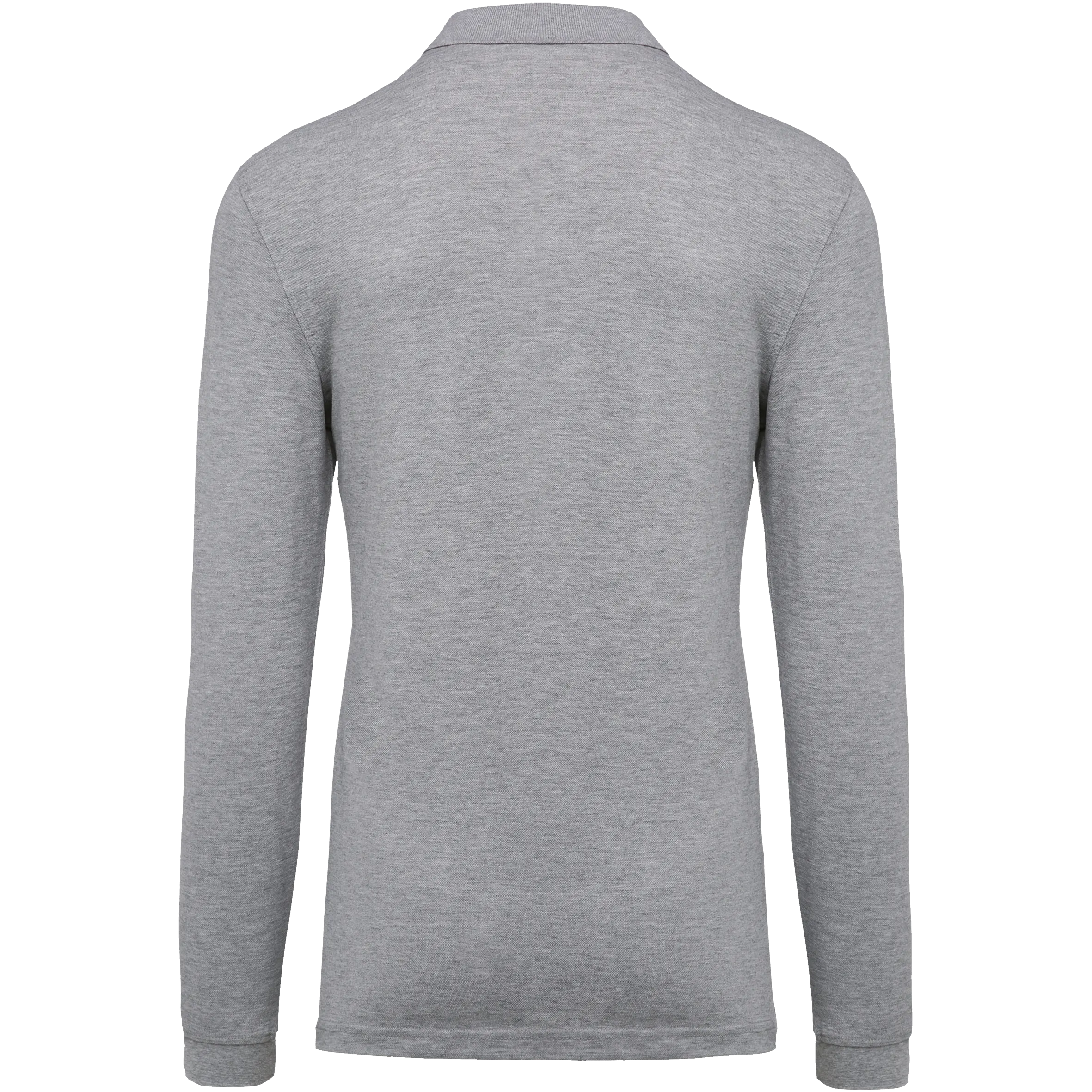 Polo piqué de manga larga de hombre