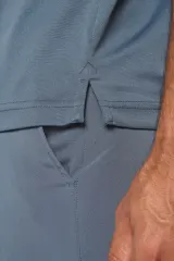 Polo interlock de manga corta hombre