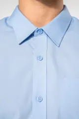 Camisa popelina manga larga hombre