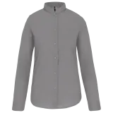 Camisa cuello mao manga larga mujer