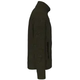 Chaqueta jaspeada con cremallera hombre