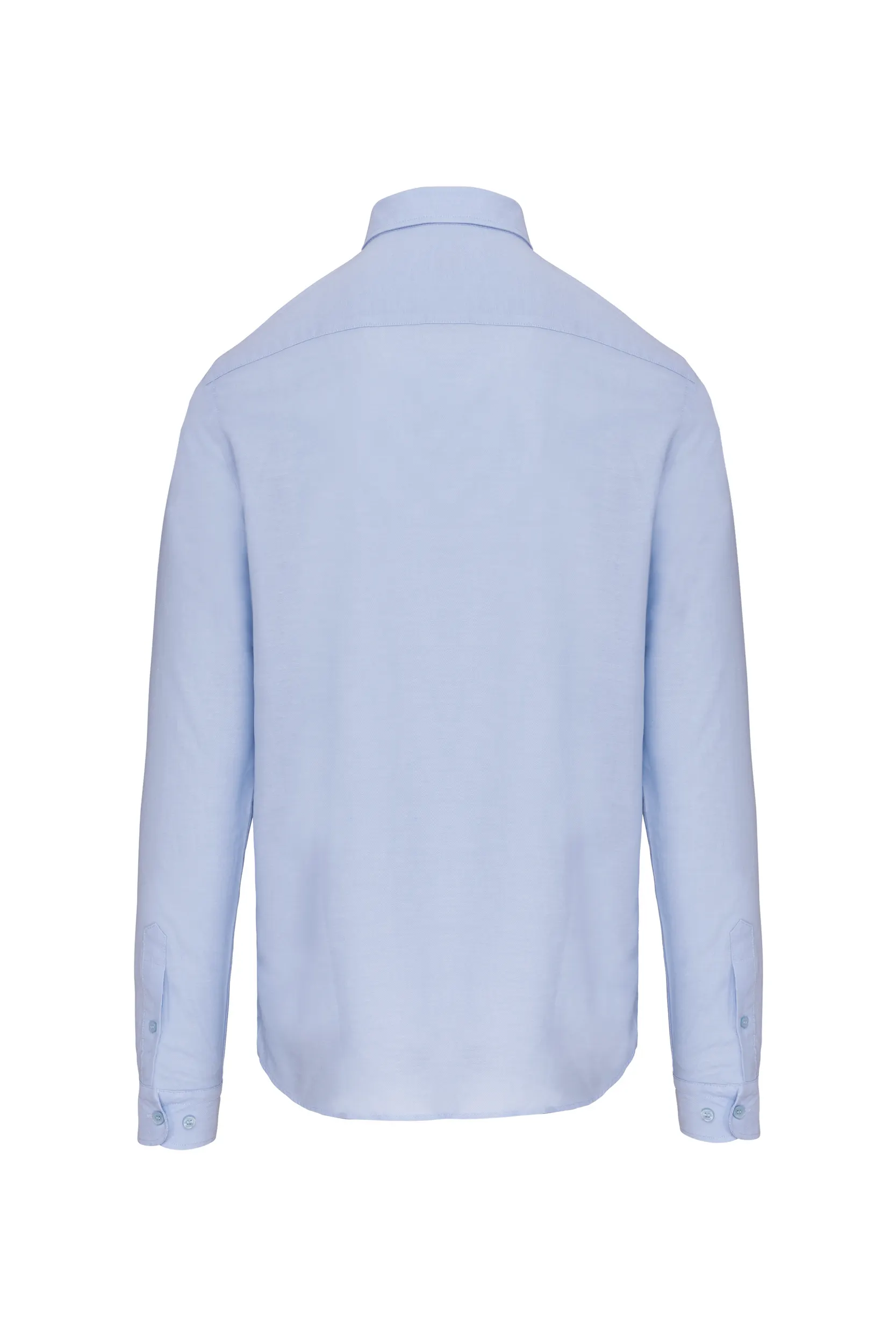 Camisa oxford lavada manga larga