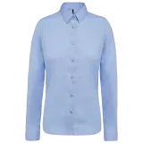 Camisa popelina manga larga mujer