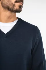 Jersey cuello de pico ecorresponsable hombre