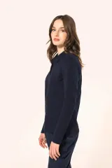 Polo Supima® manga larga mujer