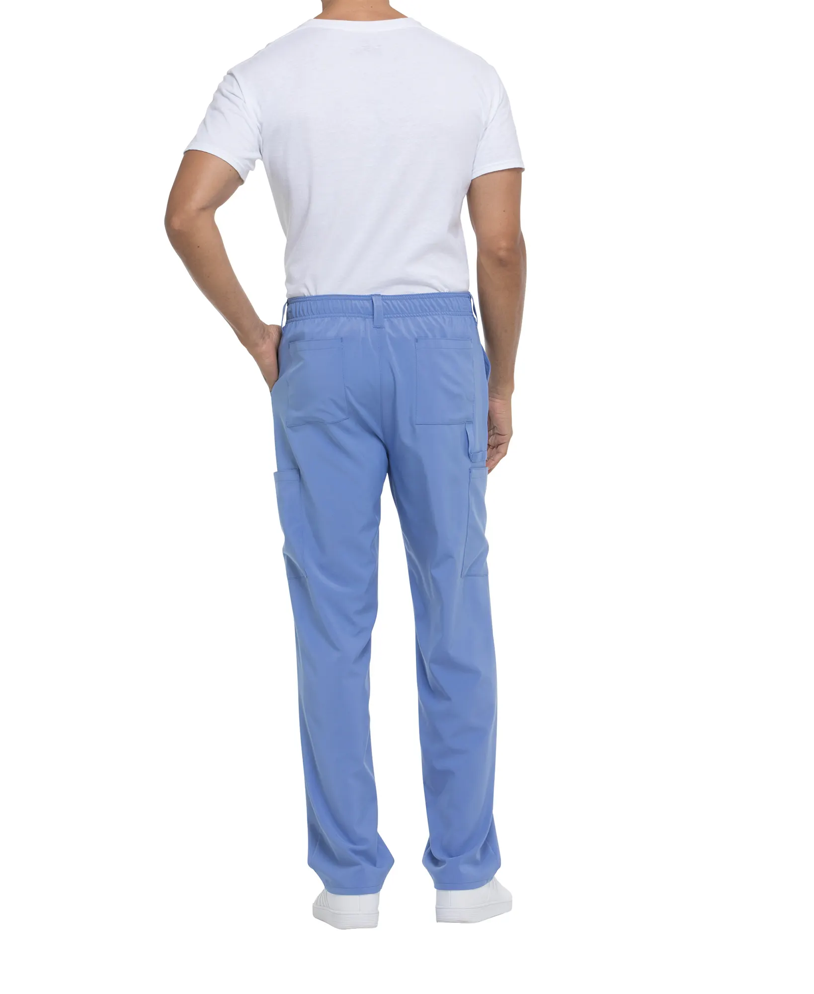 Pantalón con cordón de ajuste y tiro estándar hombre