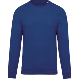 Sudadera algodón orgánico con cuello redondo y mangas raglán de hombre