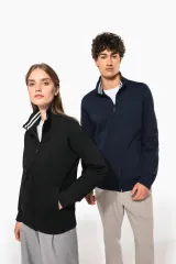 Chaqueta de felpa con cremallera mujer