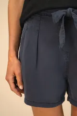 Shorts ecorresponsables de Lyocell y efecto lavado mujer
