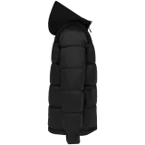 Parka acolchada bicolor con capucha unisex