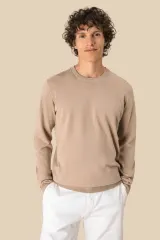 Jersey ecorresponsable de cuello redondo hombre