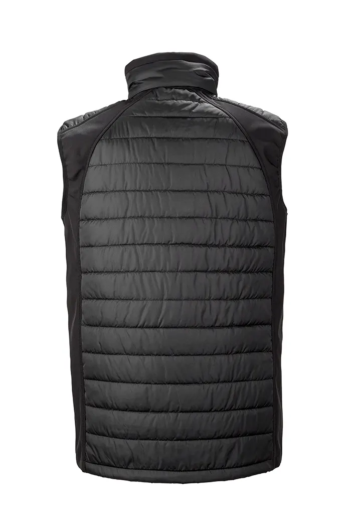 Chaleco Softshell Black Compass acolchado reciclado