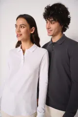 Polo punto piqué LSL mujer