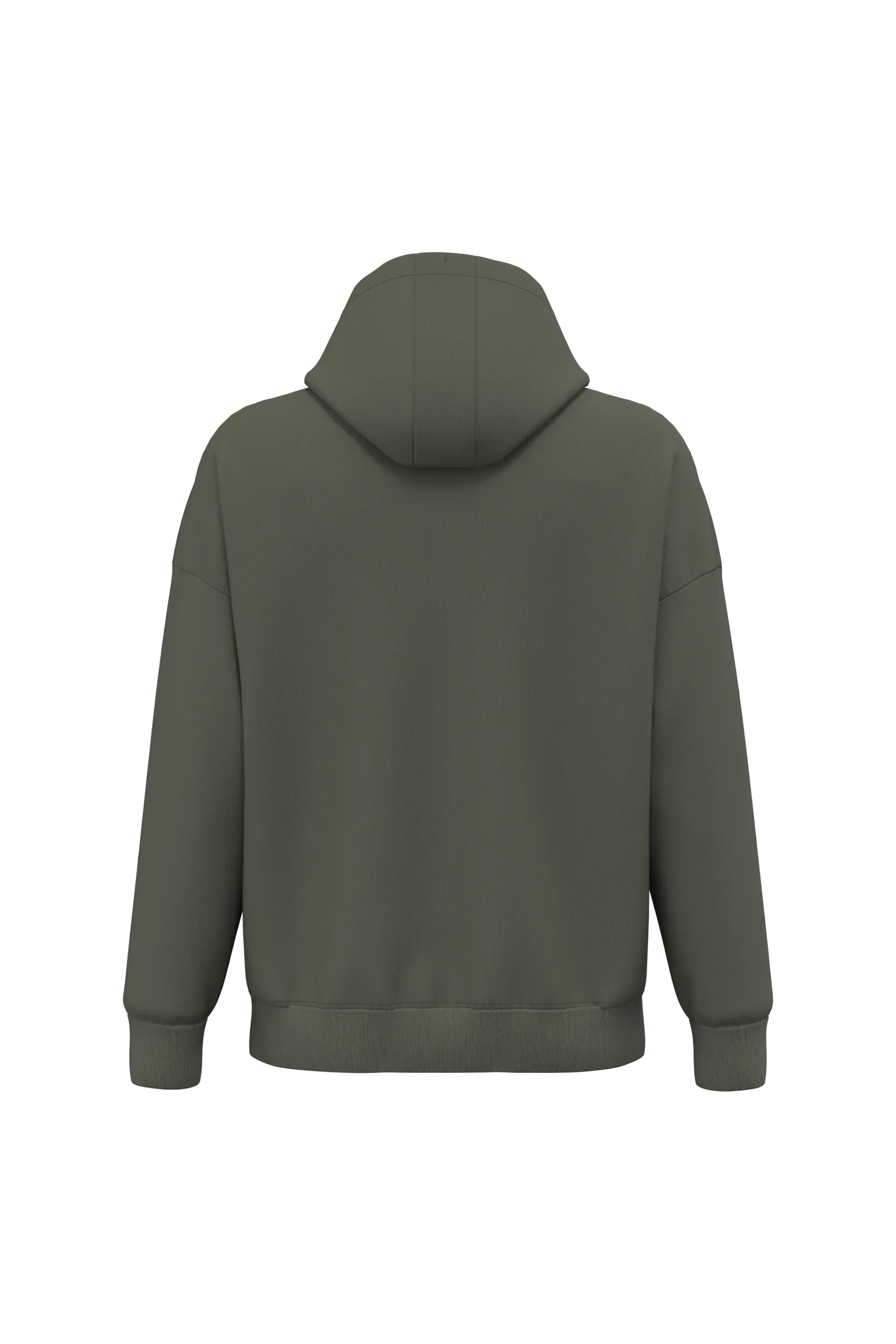 Sudadera sostenible con cremallera y capucha oversize unisex