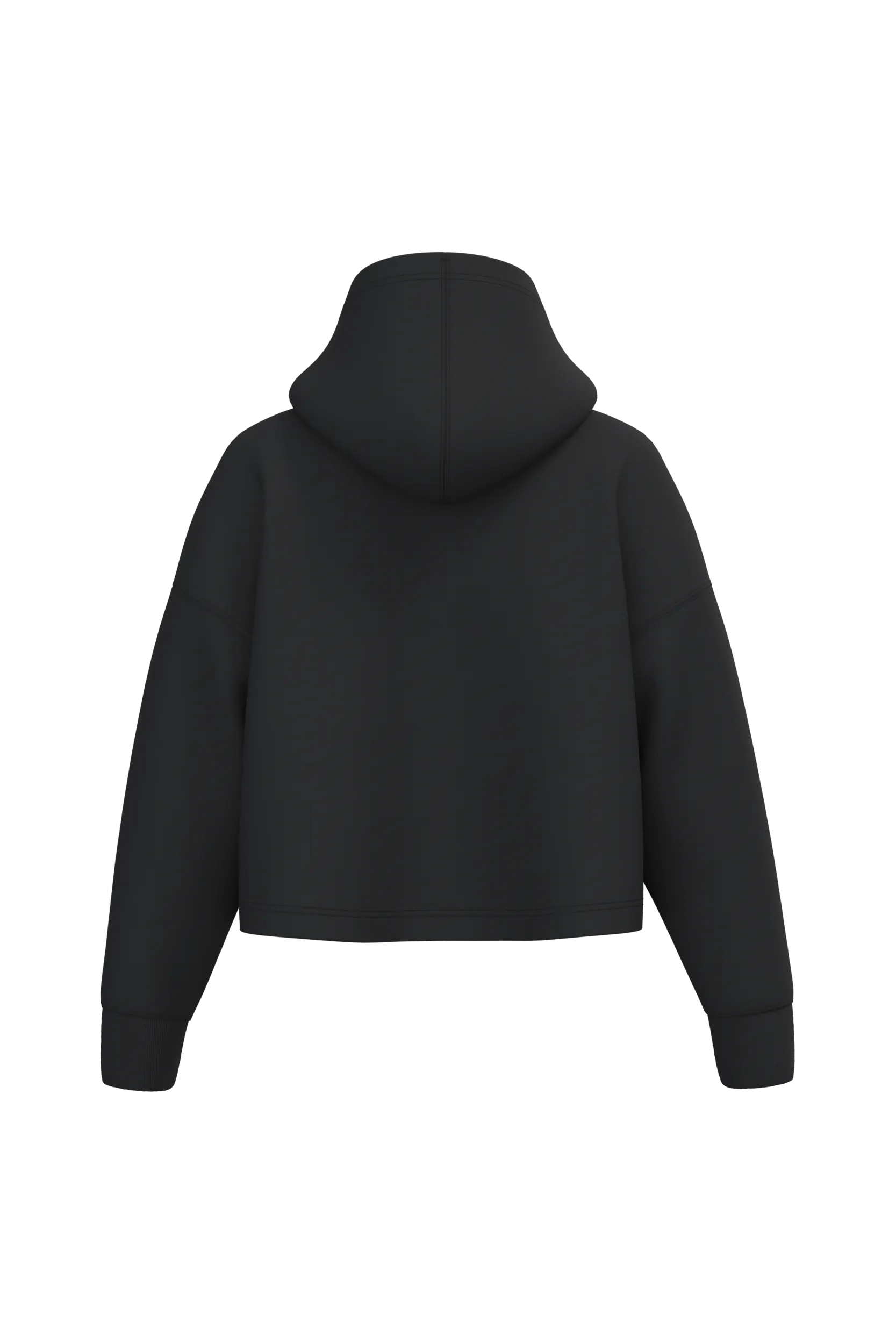 Sudadera crop con capucha mujer