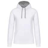 Sudadera capucha contrastada hombre
