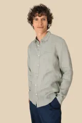 Camisa de lino hombre
