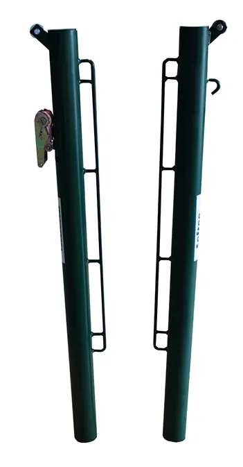 JUEGO POSTES PÁDEL METÁLICOS Ø 80MM FIJOS
