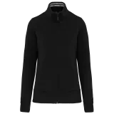Chaqueta de felpa con cremallera mujer