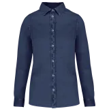 Camisa ecorresponsable efecto lavado mujer