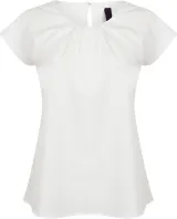 Top cuello plisado mujer