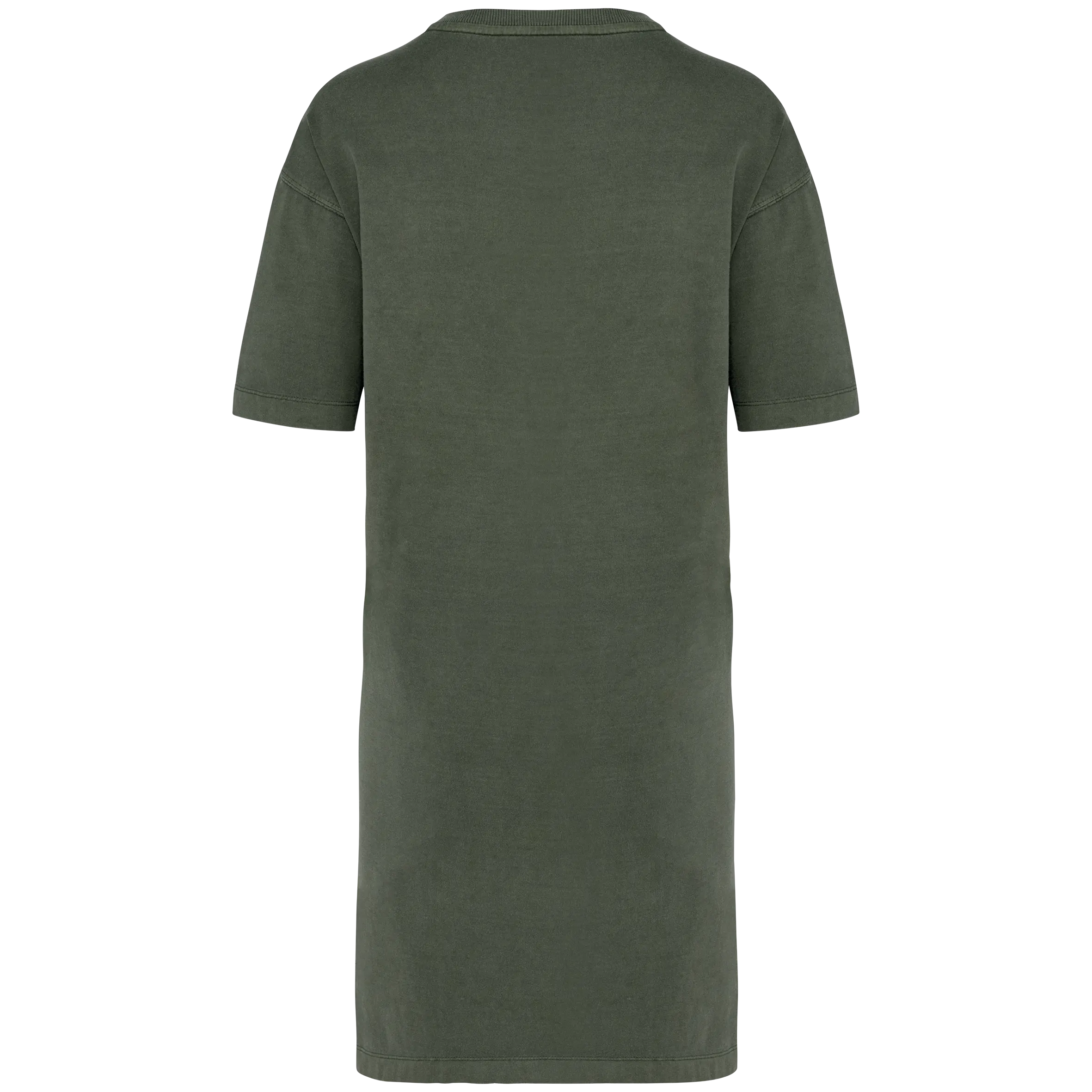 Vestido tipo camiseta ecorresponsable efecto lavado mujer