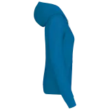 Sudadera capucha contrastada mujer