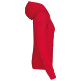 Sudadera capucha contrastada mujer