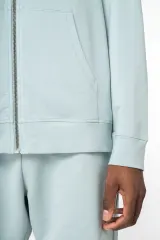 Sudadera con capucha y cremallera hombre