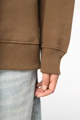 Sudadera ecorresponsable cuello redondo oversize unisex