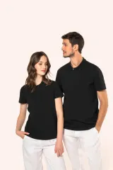 Polo Supima® manga corta mujer