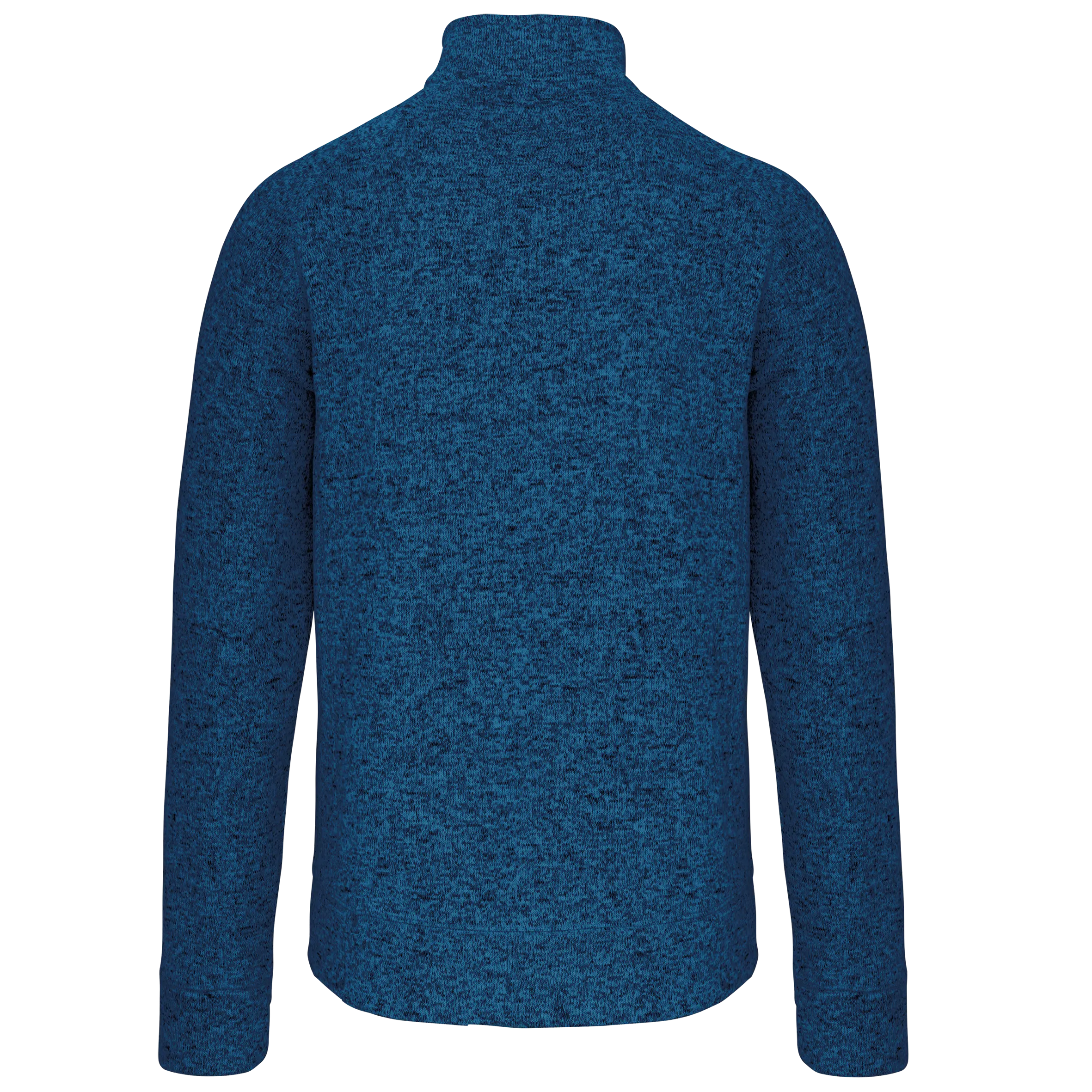 Chaqueta jaspeada con cremallera hombre
