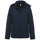 Parka softshell acolchada con capucha mujer