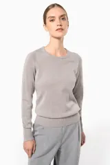 Jersey cuello redondo manga larga mujer