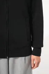 Chaqueta de felpa con cremallera mujer