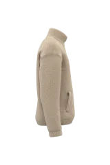 Sudadera de sherpa con 1/4 de cremallera y hombros caídos unisex