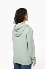 Sudadera ecorresponsable french terry con capucha y cremallera - Unisex