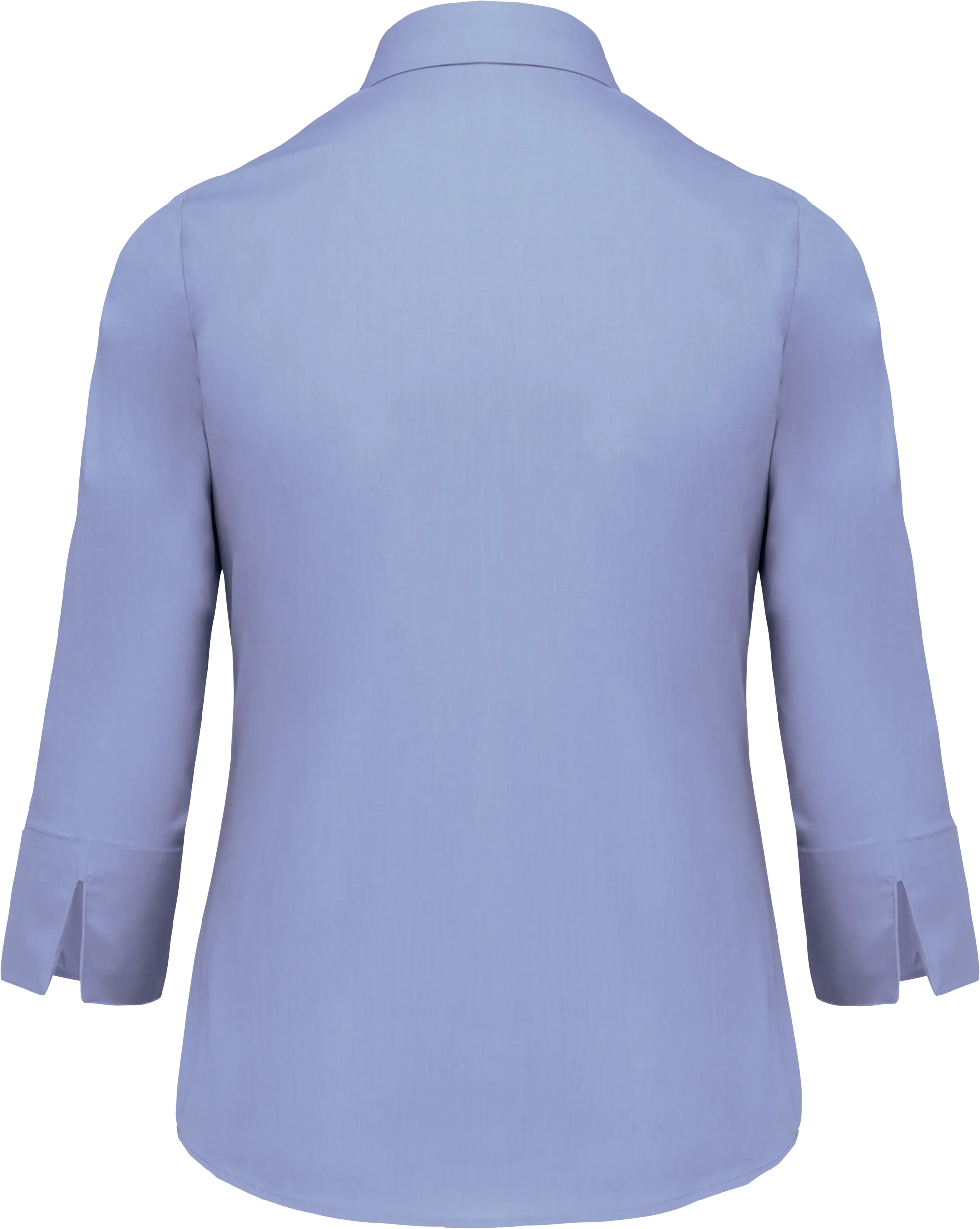 Camisa popelina de polialgodón manga 3/4 de fácil cuidado mujer