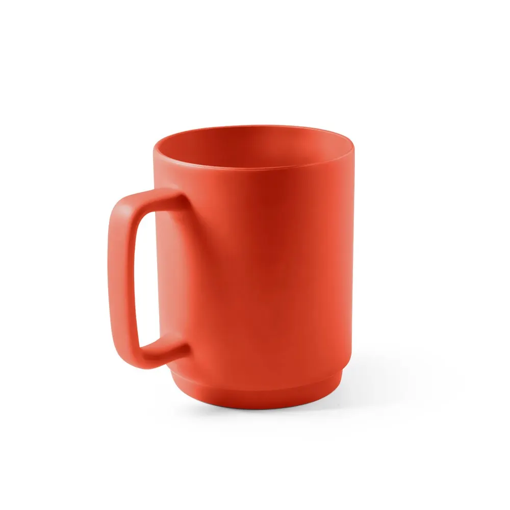 MIGHTY. Taza de cerámica con cuerpo cilíndrico 330 mL