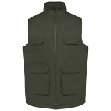 Chaleco polialgodón multibolsillos acolchado - Unisex