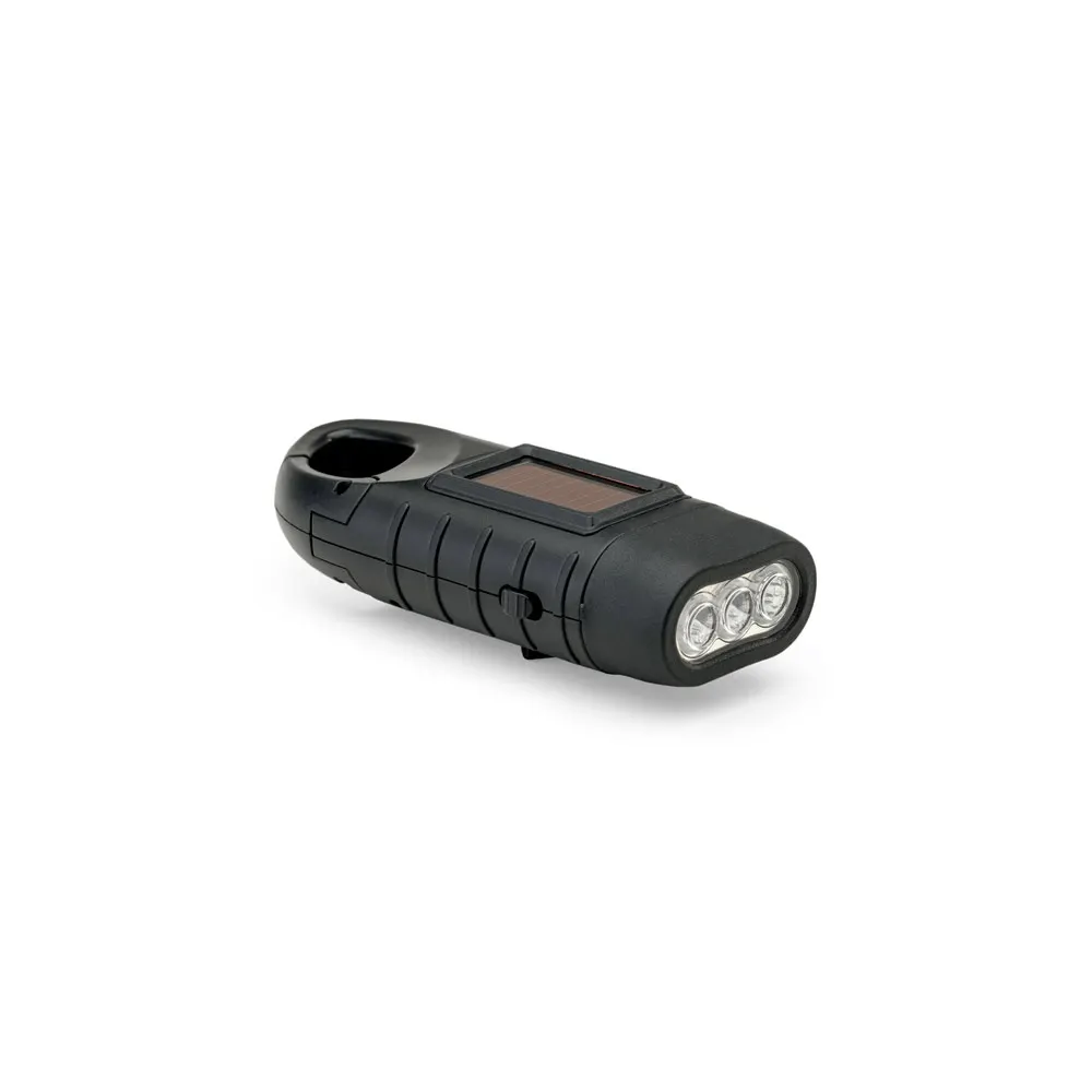 SOLARKY. Linterna compacta de ABS 0'5 W con 3 LED blancos y 90 lúmenes